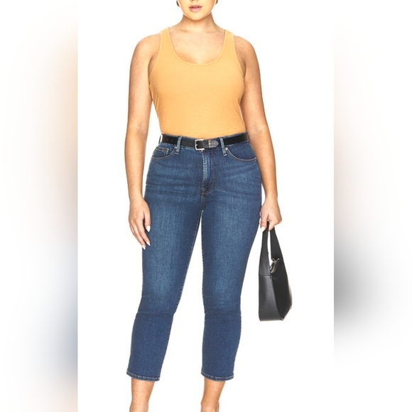 Good American Good Petite. Straight Jeans. Sz. 32/14. Blu 004. Scandi Girl. - Picture 1 of 16